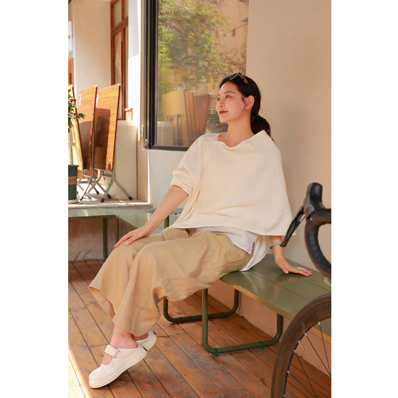 【线上专属】阔腿裤（24709615-黄螺）