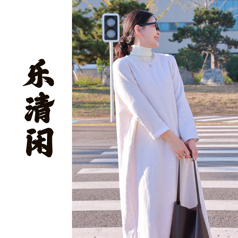 【抖音专属】中长款连衣裙（24807065-莲子白）