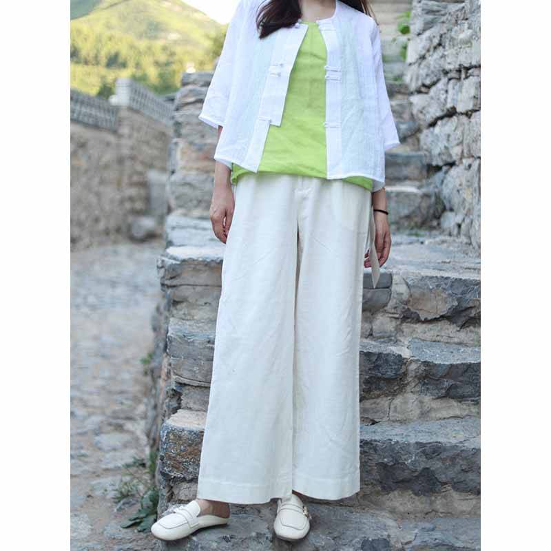 【抖音专属】阔腿裤（23709003-凝脂）