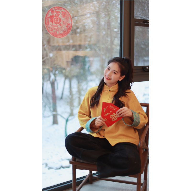 【抖音专属】【贺春系列】中式小衫（23805771-黄河琉璃） 