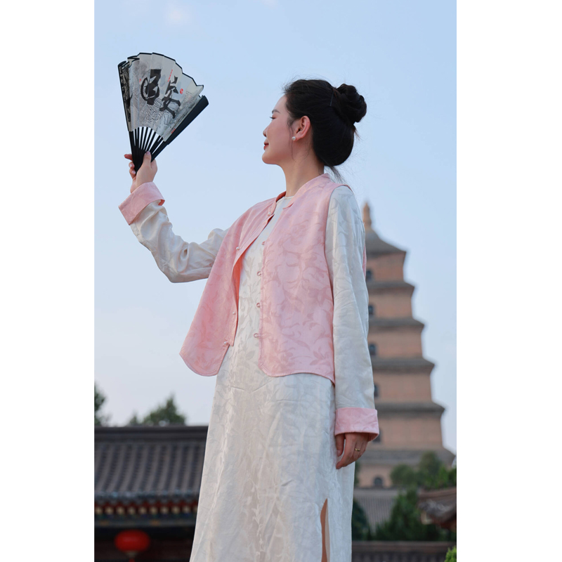 【2025门店同款】新中式连衣裙（24807987-百合）