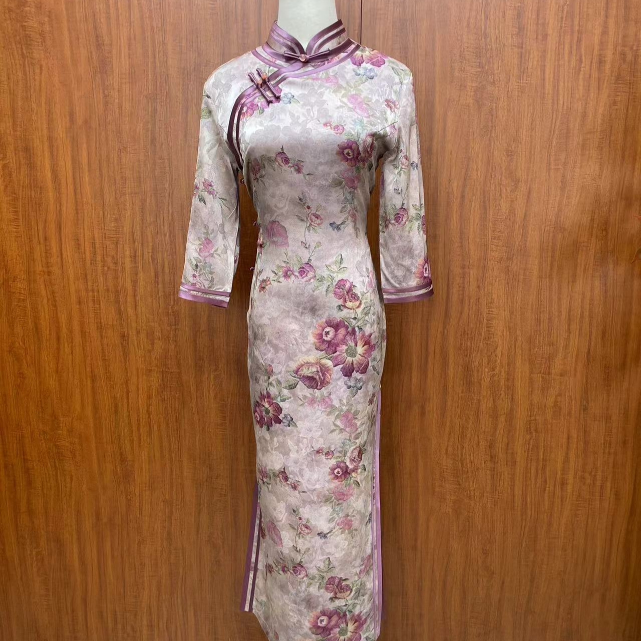 【 花翘锦绣】2024夏季新款复古百搭优雅大方日常淑女旗袍