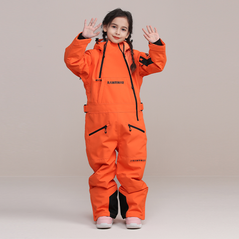 23儿童滑雪服连体套装男童女童单板双板加厚防水户外冬季滑雪衣裤