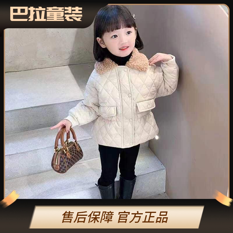 新品巴拉巴拉女童冬装外套新款韩版中大童羽绒衣服小女孩上衣棉袄