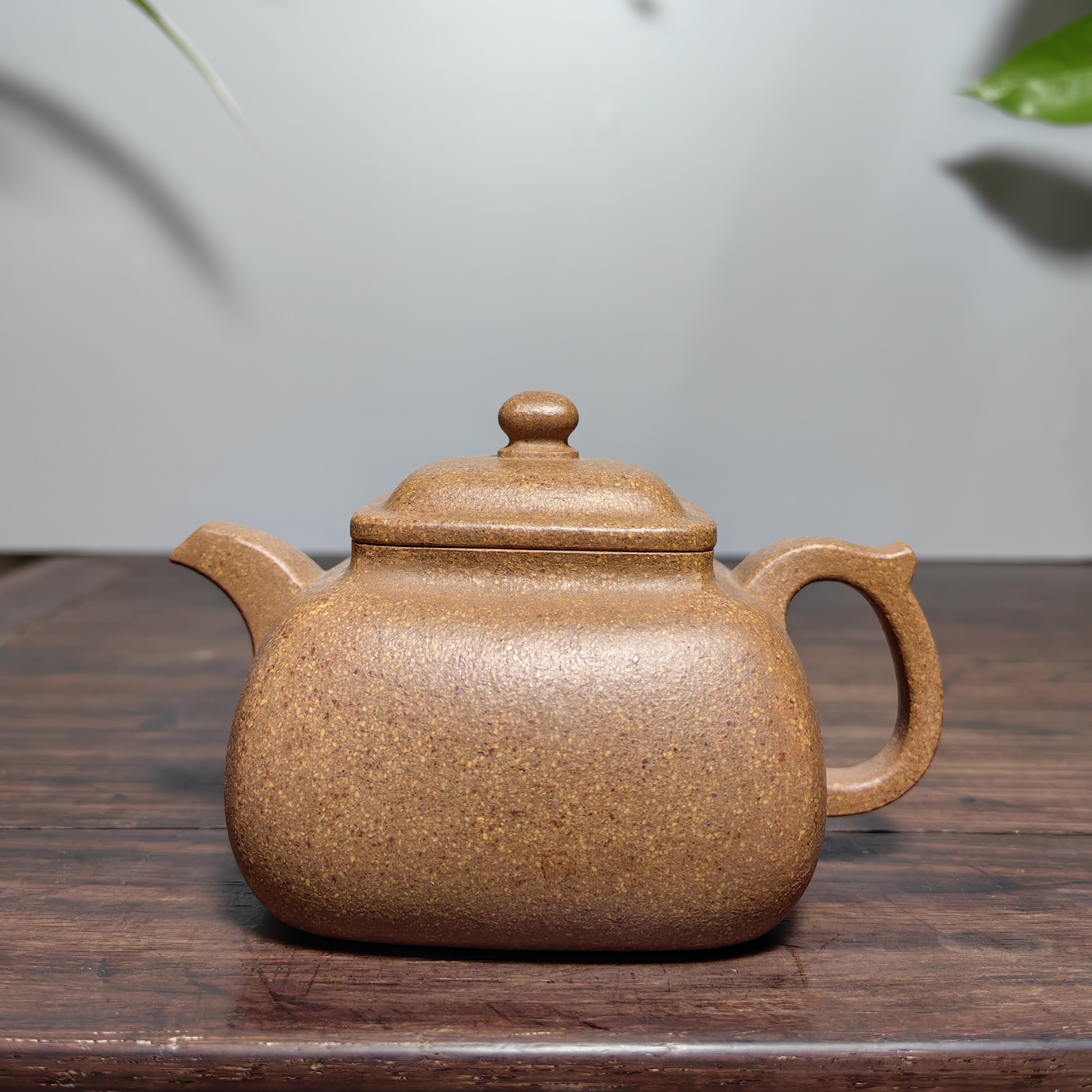 四方坦然壶、黄龙山降坡泥、30目、300cc、陈新亚全手工制