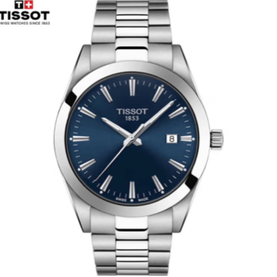 99新 Tissot/天梭 臻时/风度/尺寸40硅游丝80机芯/瑞士男士腕表