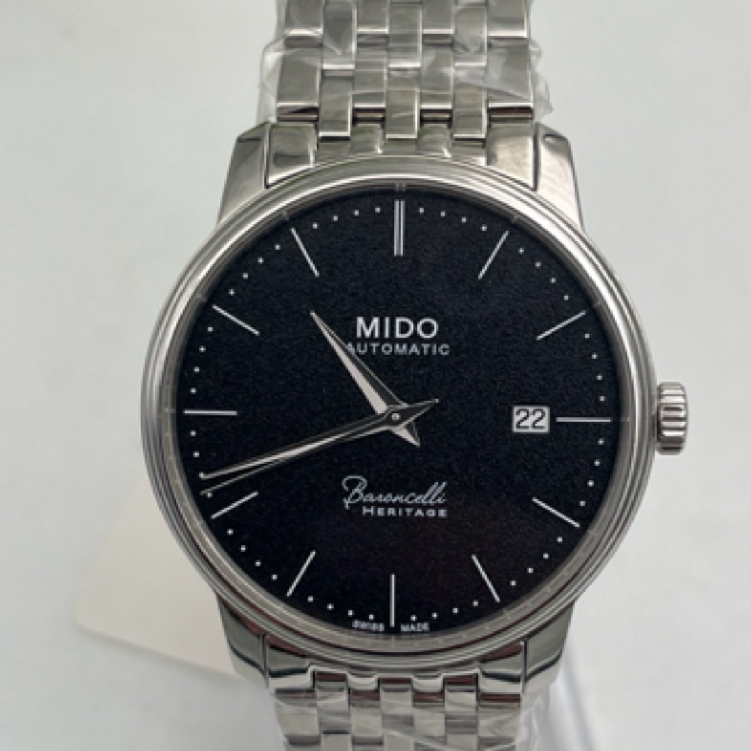 99新 Mido/美度 臻时/贝伦赛丽40周年黑盘/39盘瑞士机械男表