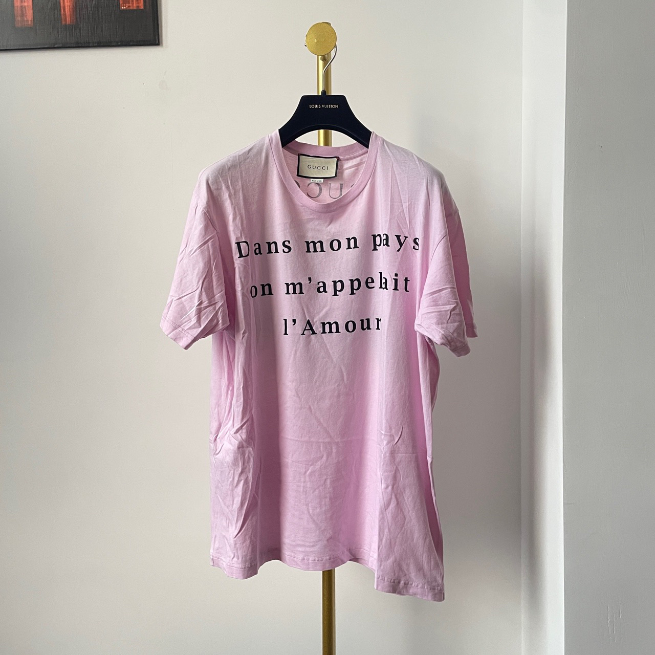 Gucci  古驰  紫色印花logo短袖T恤  xxs码