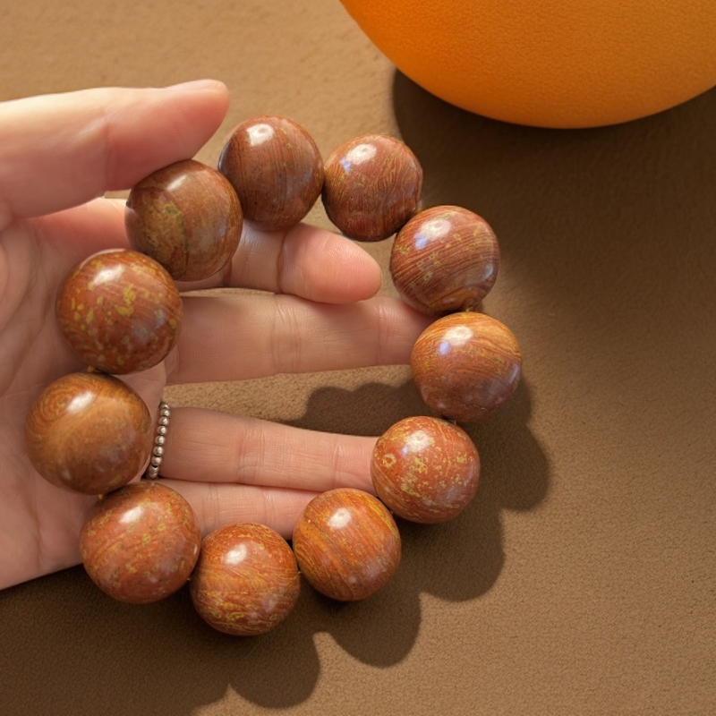   精品花纹水波纹砭石手串   