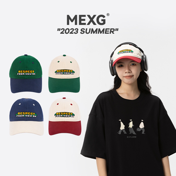 MEXGRESPECT系列美式学院风鸭舌帽复古运动球帽百搭休闲0095