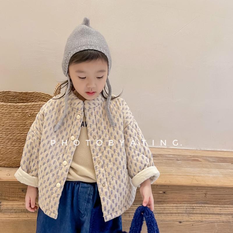 女童棉衣夹棉加厚秋冬装新款儿童保暖棉服宝宝洋气外套冬季上衣