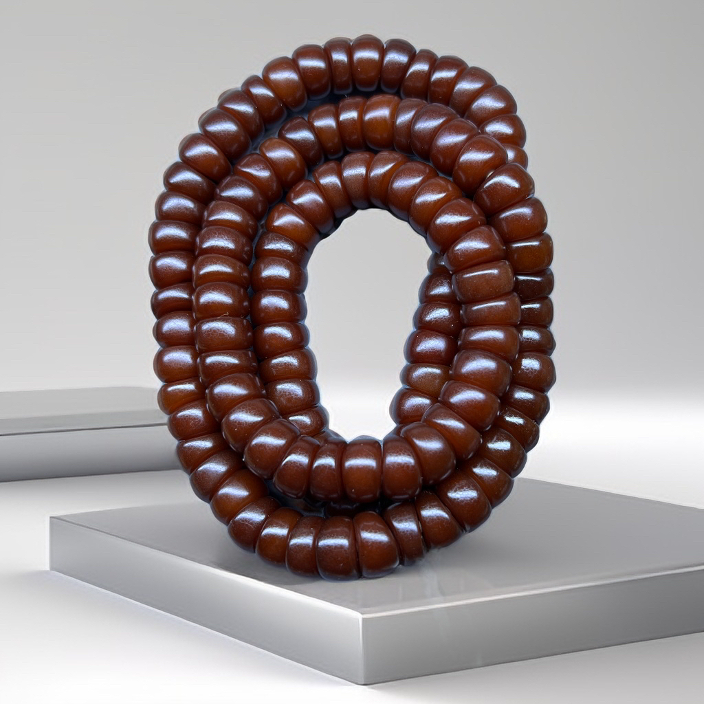 藏传久幽阁藏品 精品纯手把玩满开片满玉华老年份菩提根108