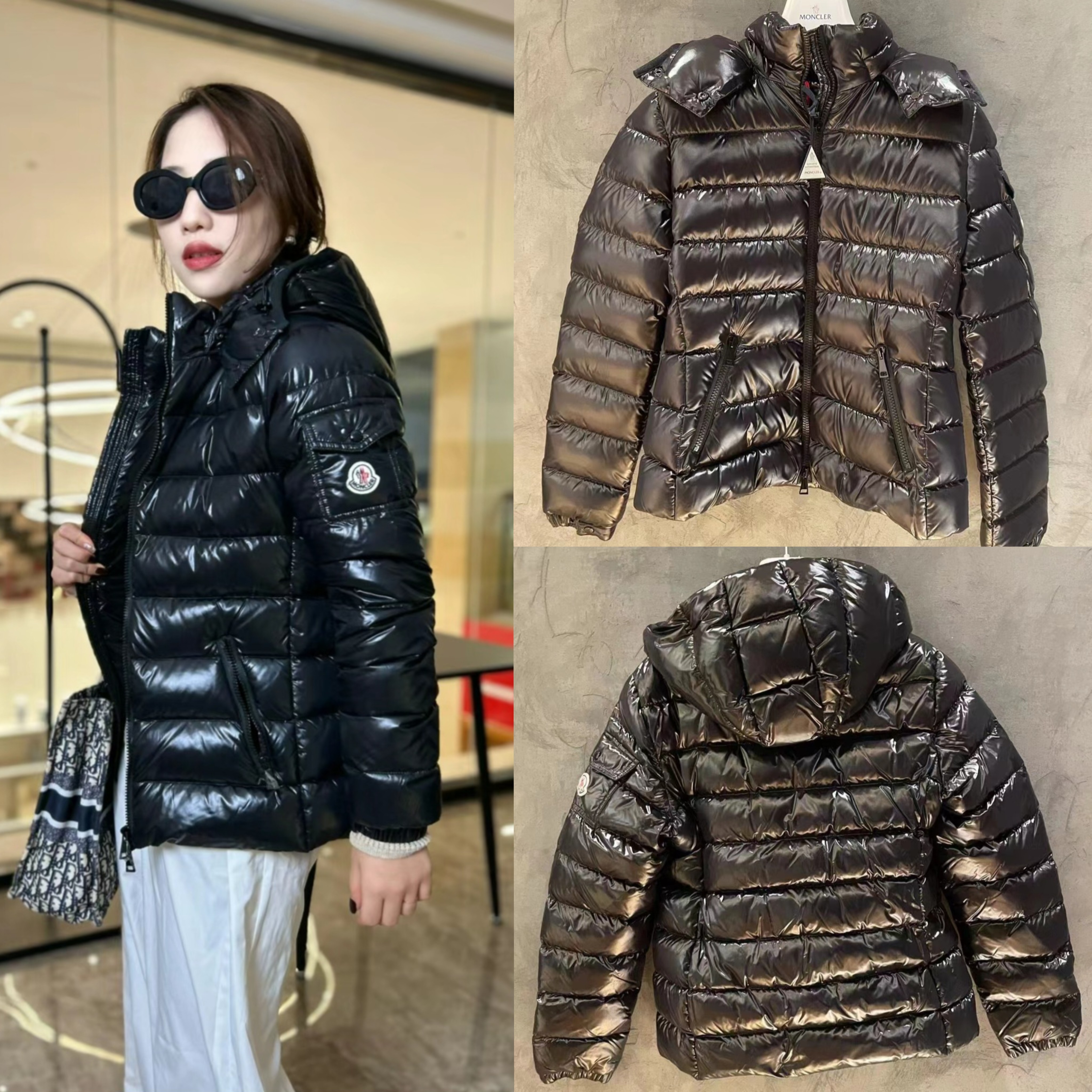 全新未使用 Moncler 蒙口 女款经典款黑色冬季羽绒服 bady