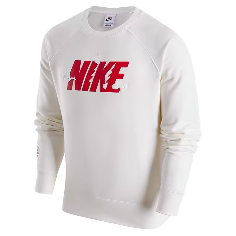 Nike耐克华发新年男子运动训练休闲圆领卫衣印花套头衫FZ6374-113