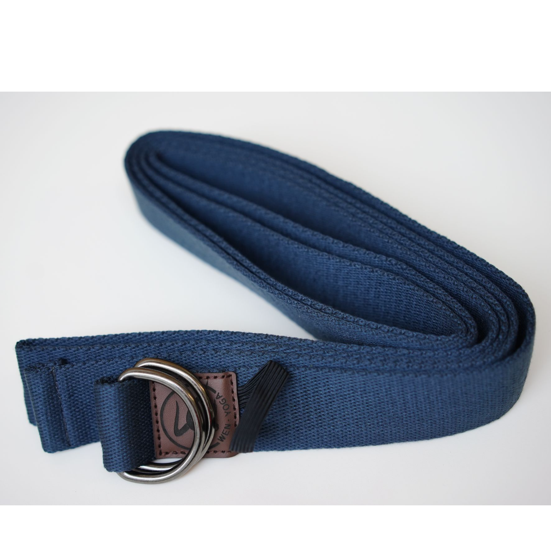 男女简约双环扣帆布腰带wen瑜伽同款