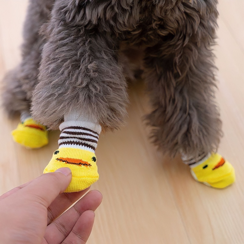 猫咪狗狗袜子脚套不掉防抓防脏爪套护腿套小狗泰迪柯基鞋子宠物鞋
