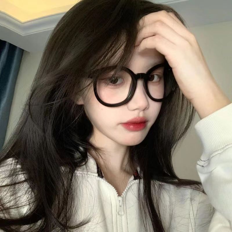 大框网红款显瘦眼镜女素颜神器黑框防蓝光辐射近视眼镜框ins风潮