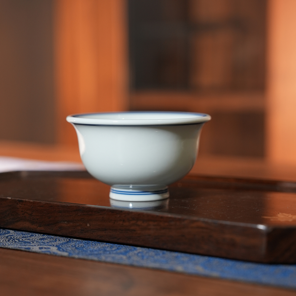 【小乔赏瓷】白胎小压手杯（moshe438）