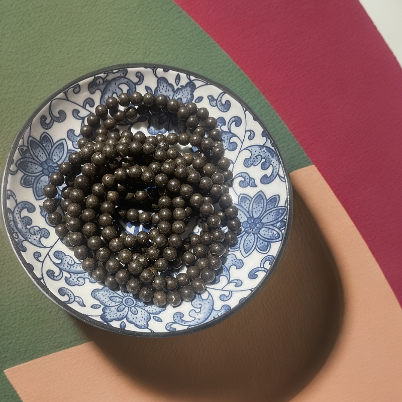 【息肌丸合香珠手串】单圈瑕疵珠古法合香珠息肌丸手串0.6中药