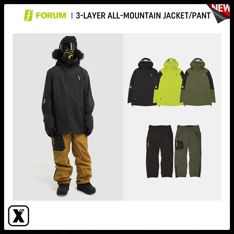 易毒[EXDO]W25 FORUM单板滑雪服男防水滑雪衣成人雪服夹克