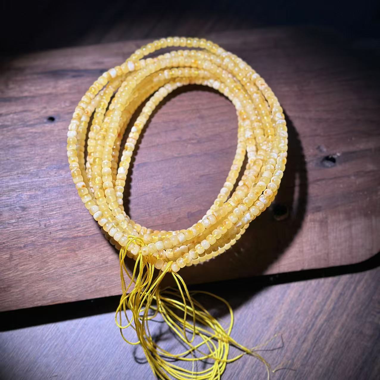 【缪老师严选】YS9748 蜜蜡直切老型多圈手链 多样性发其一