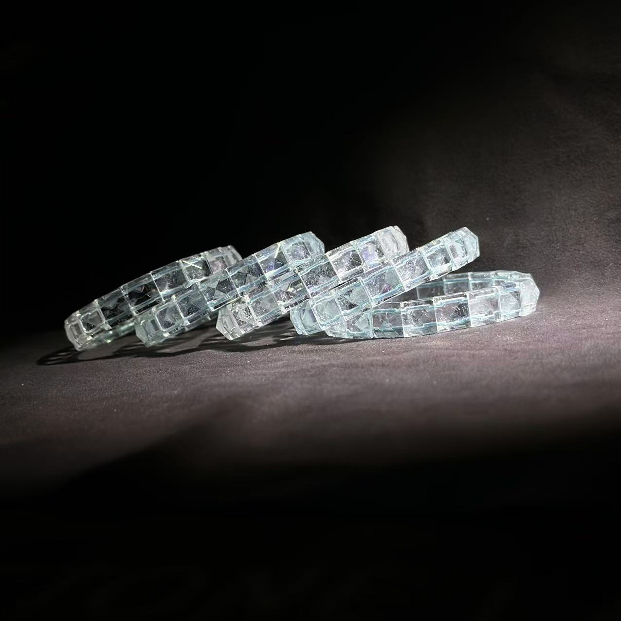 SJ0693 蓝色海蓝宝手牌手链 多样性发其