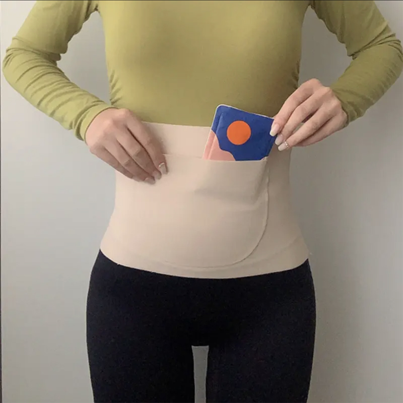 加口袋带兜护腰带女弹力保暖护肚子暖胃成人腰部月子防着凉暖腹带