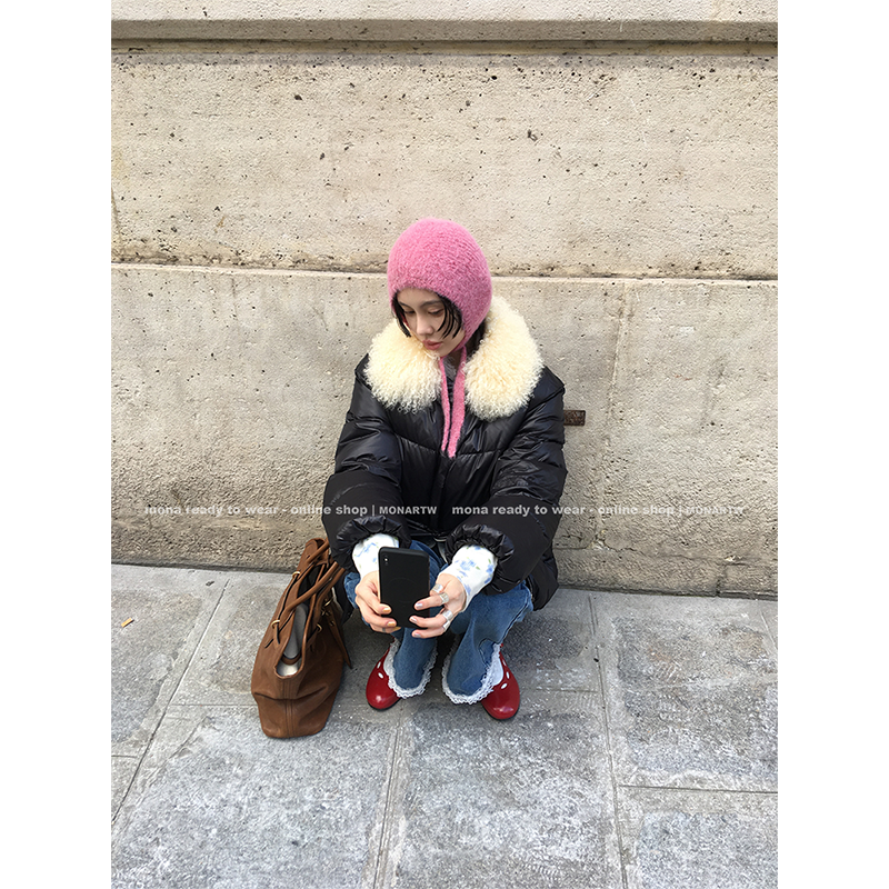 【Mona张绮贤】MONA 90白鸭绒保暖羽绒服女 O124T06882