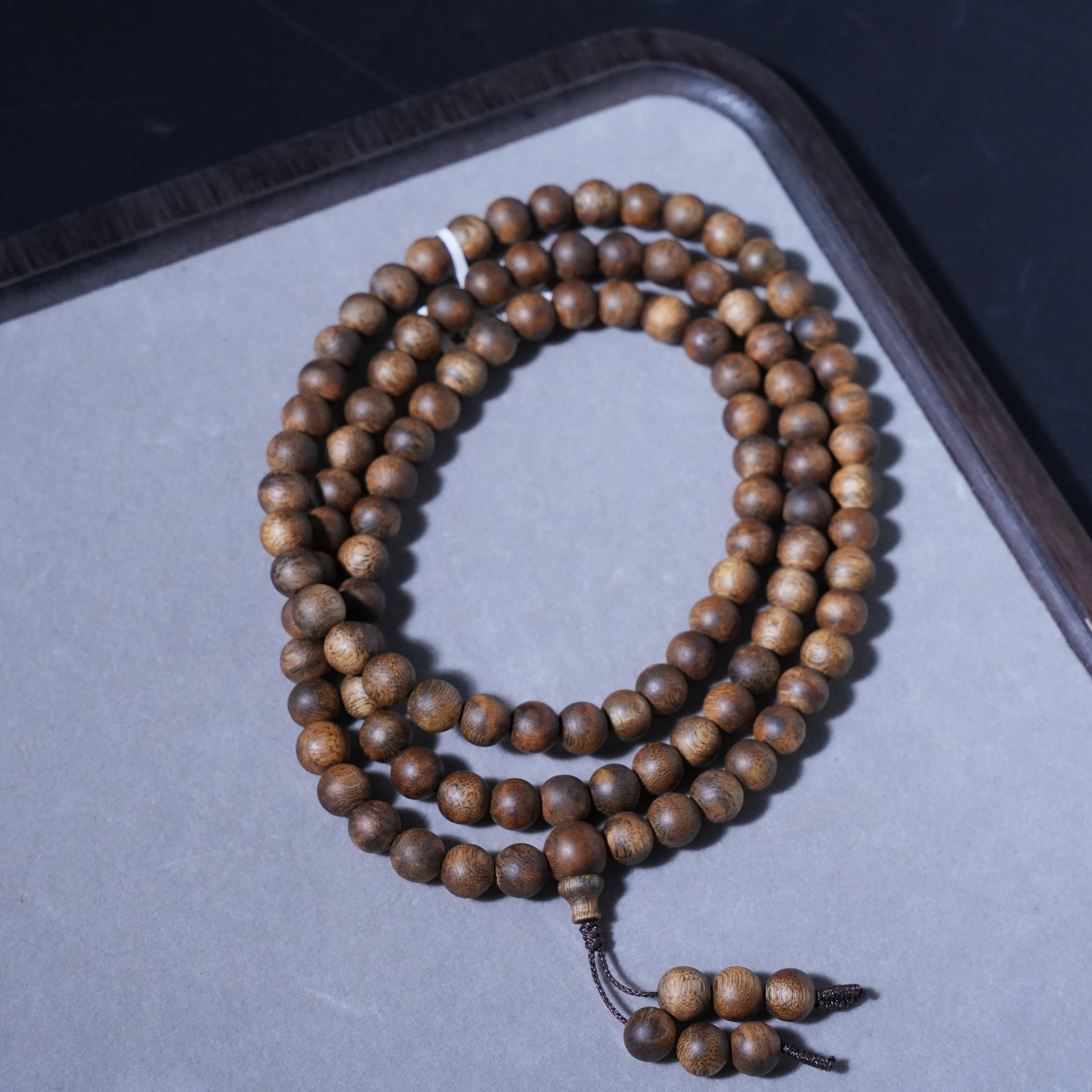 【高货回归】海南沉香母树老料白棋楠圆珠卡0.8+多圈多样性发货发一