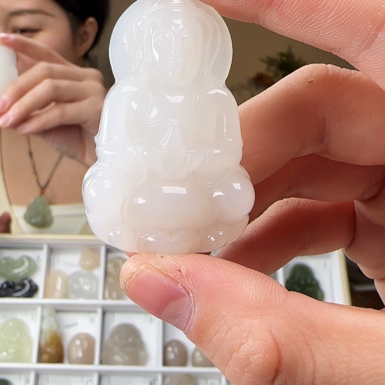 【闪购商品】和田玉颈饰未镶嵌小***礼