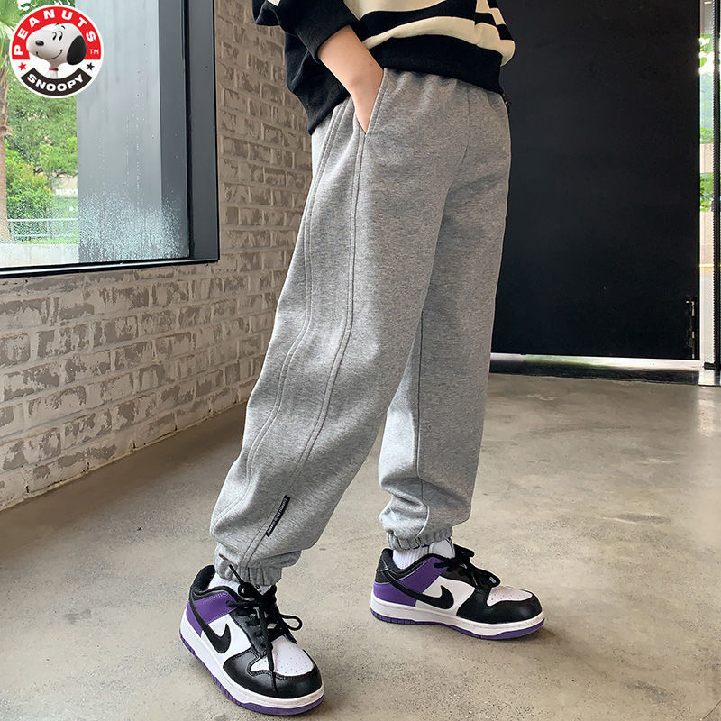 Snoopy/史努比男童装2025春秋男童裤子新款中大童休闲儿童卫裤潮