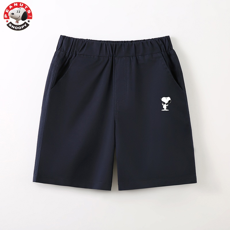 Snoopy/史努比男童休闲中裤2026夏季新款中大童儿童裤子薄款女童