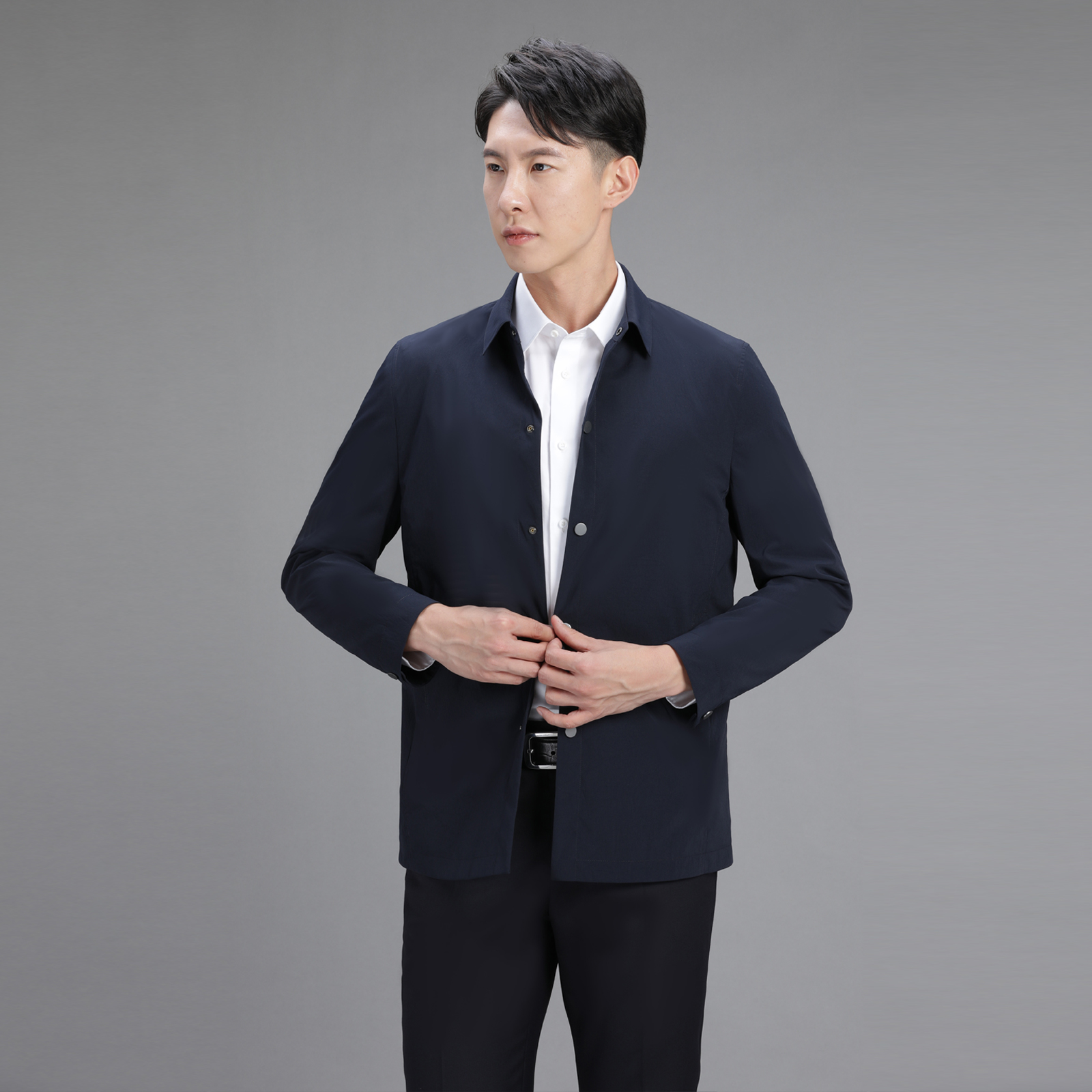 秋季新款 进口第一织物面料男士衬衫款夹克50ABW022