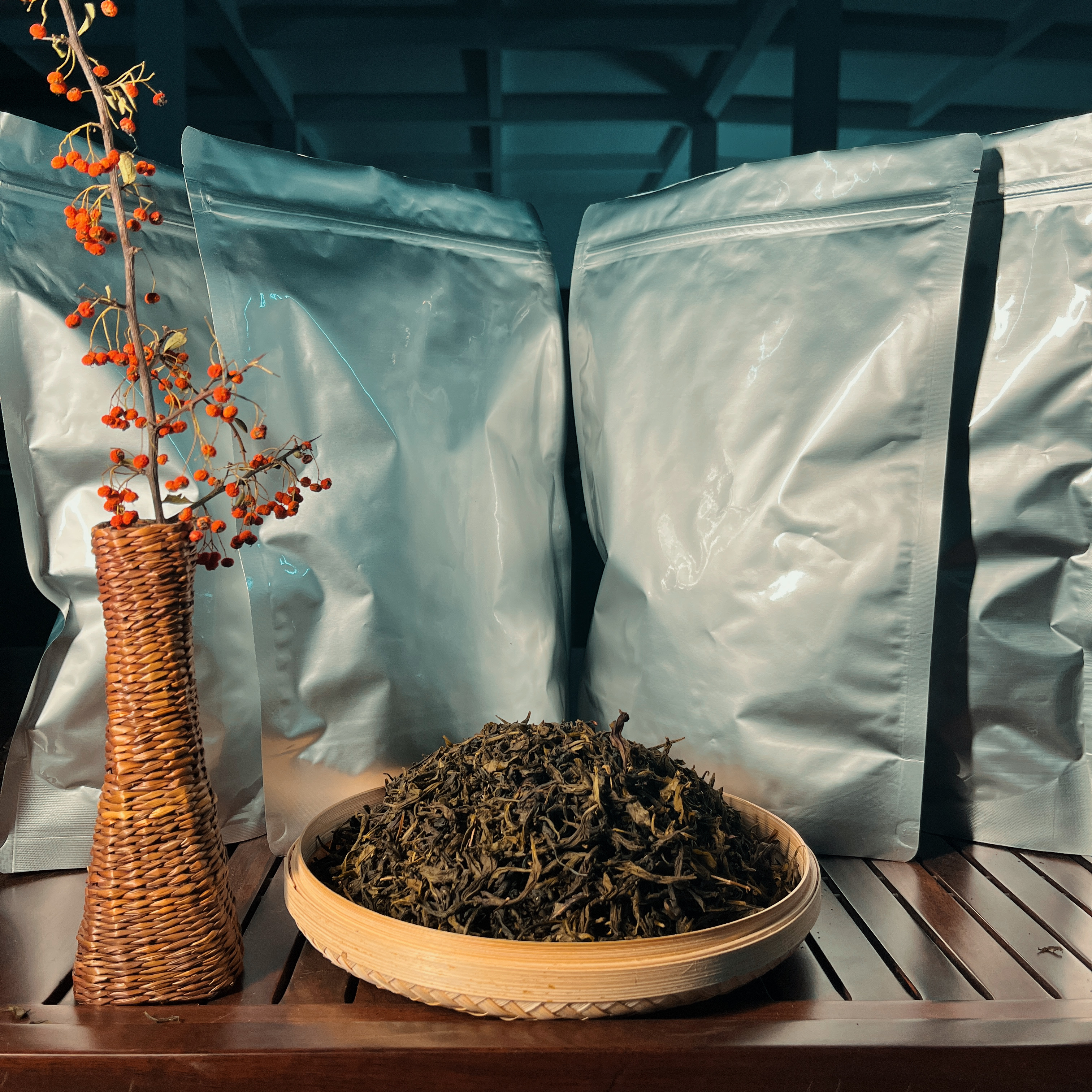 一天一叶梵净山绿茶，栗香味，共四袋