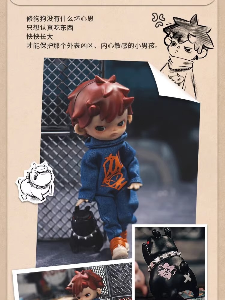 【拆盒】阿豆——街头系列可动人偶手办潮玩盲盒玩偶礼物