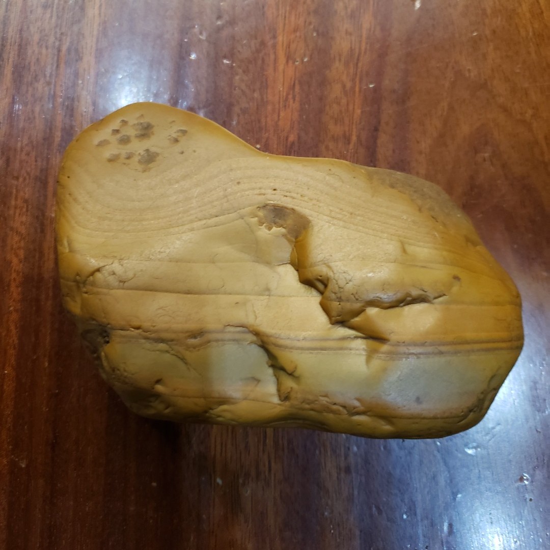店主推荐 黄蜡石原石把件貔貅泡台观赏石雅石手工茶盘老物件雕刻
