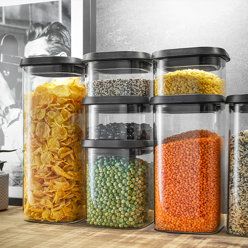 利快德国GEFU 玻璃储物罐食品级坚果茶叶杂粮储物罐防潮密封罐
