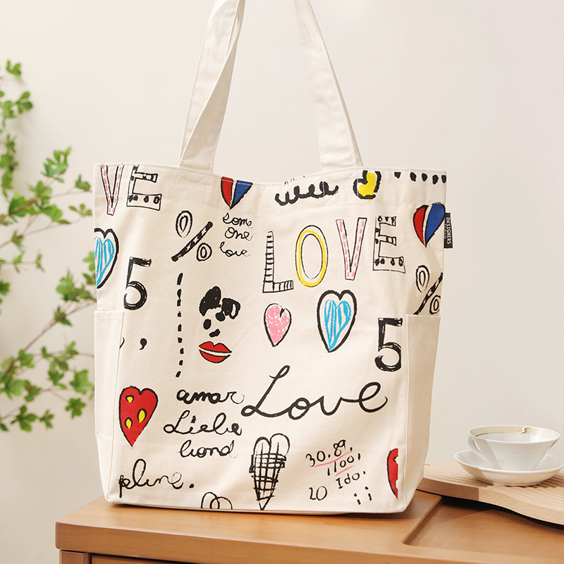 利快日本进口帆布果蔬收纳袋收纳包