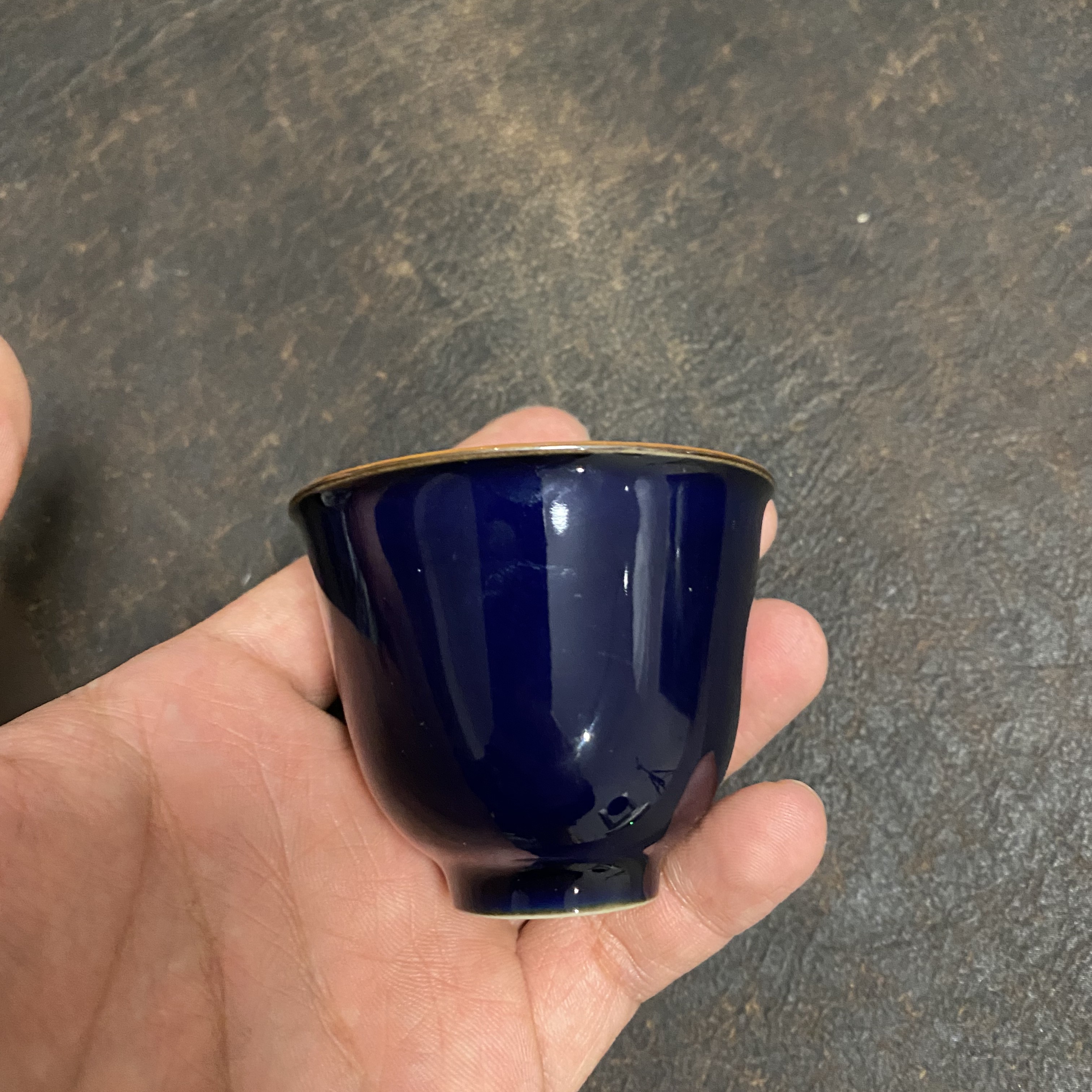 景德镇陶瓷主人杯祭蓝杯手工茶具茶杯