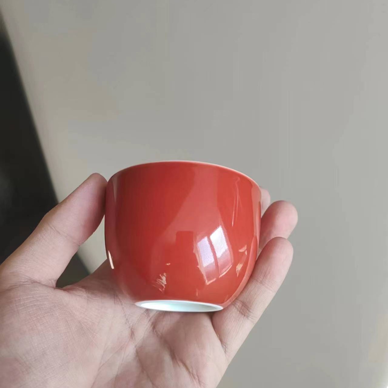 景德镇主人品茗杯手工手绘家用陶瓷