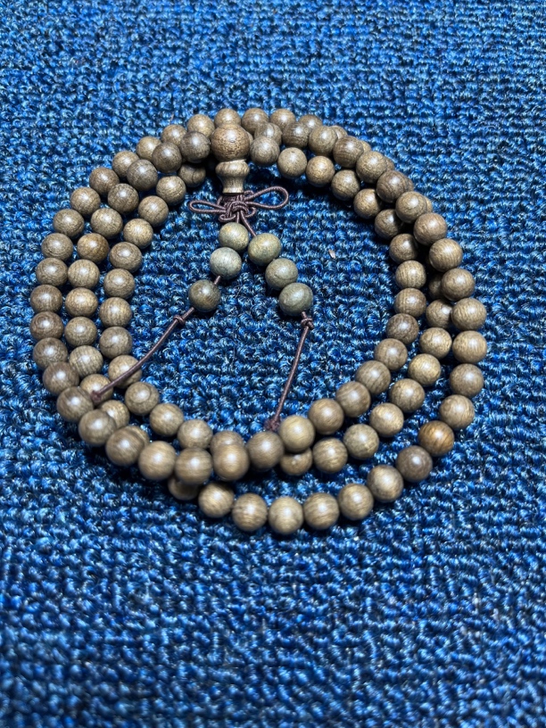 阴沉木素珠0.6*108手串手链