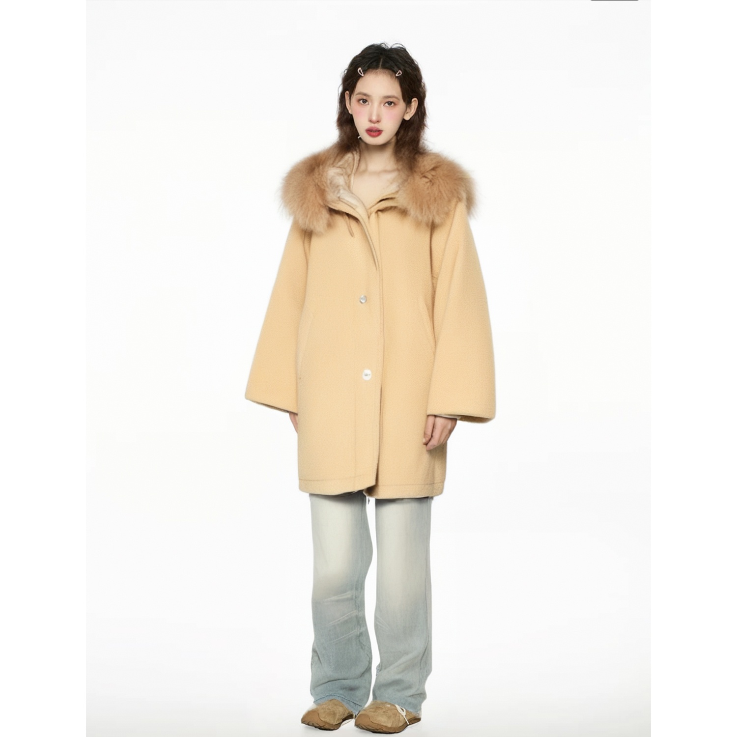 Basic House/百家好 百搭休闲女士韩范外套BJ539-HURF720ABE