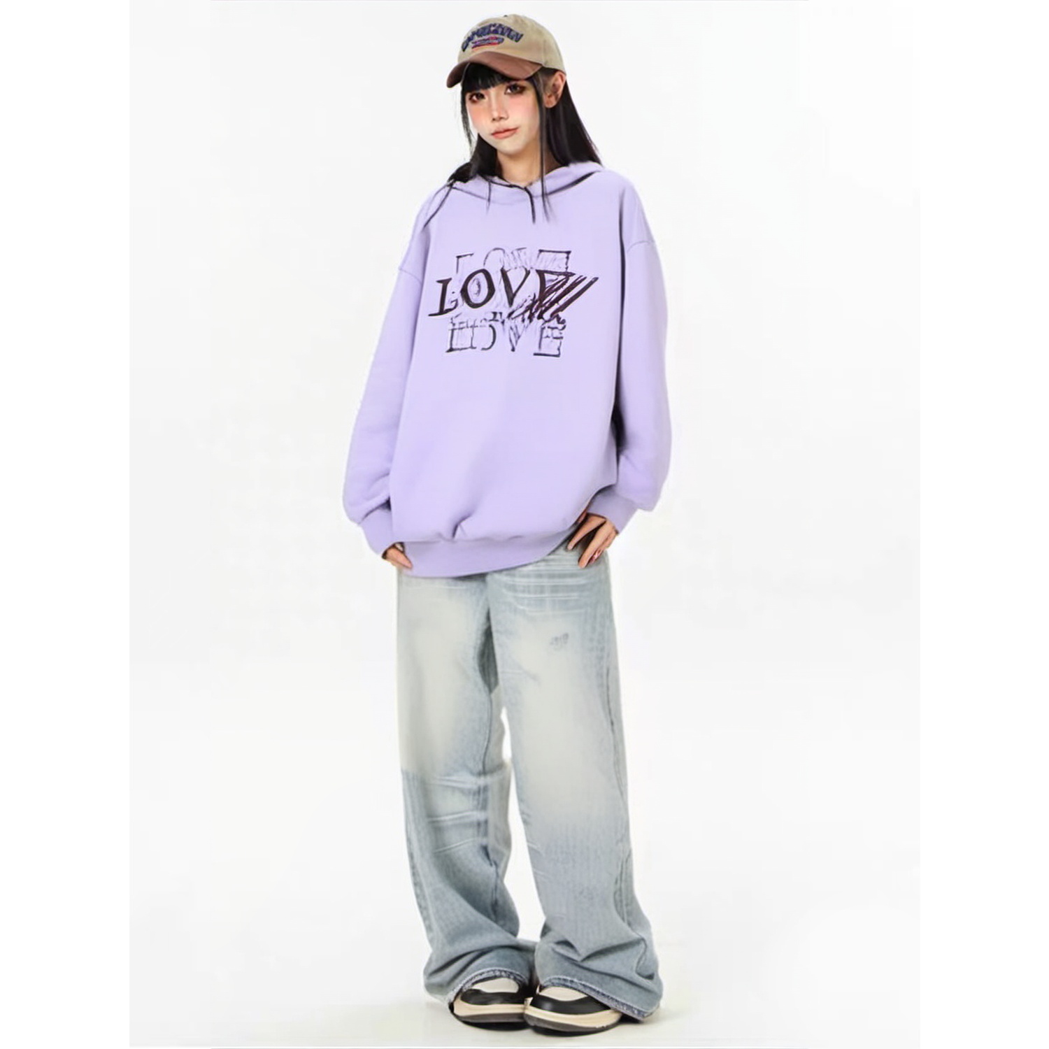 Mind Bridge/心桥时尚连帽印花卫衣 MB882-MTTS724AVI