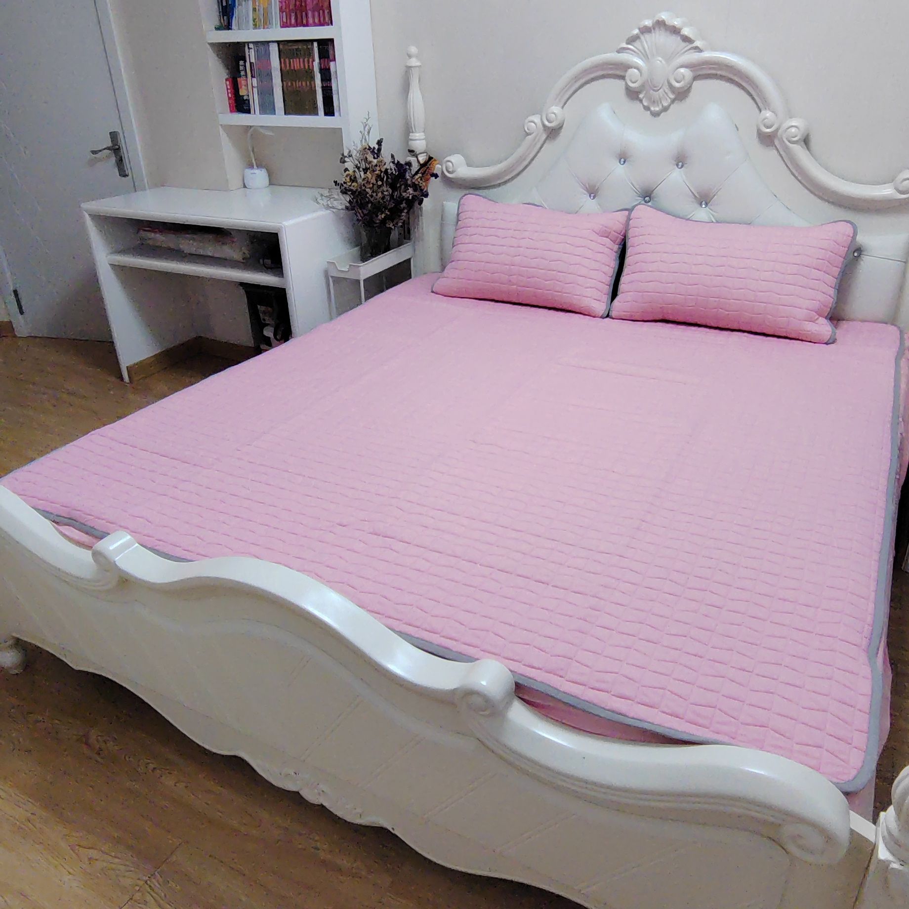 卢卡布都卢卡布都天然冰丝透气凉感针织春夏秋三层床盖份色