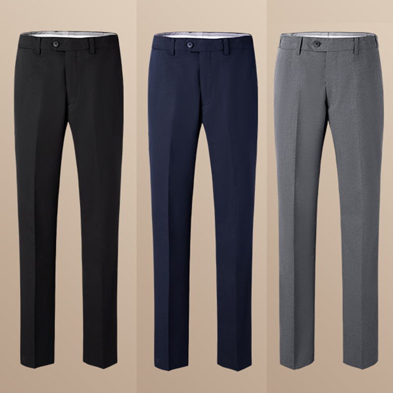 【绵羊毛西裤】春秋款高端商务职场总裁行政同款男士弹力抗皱西裤