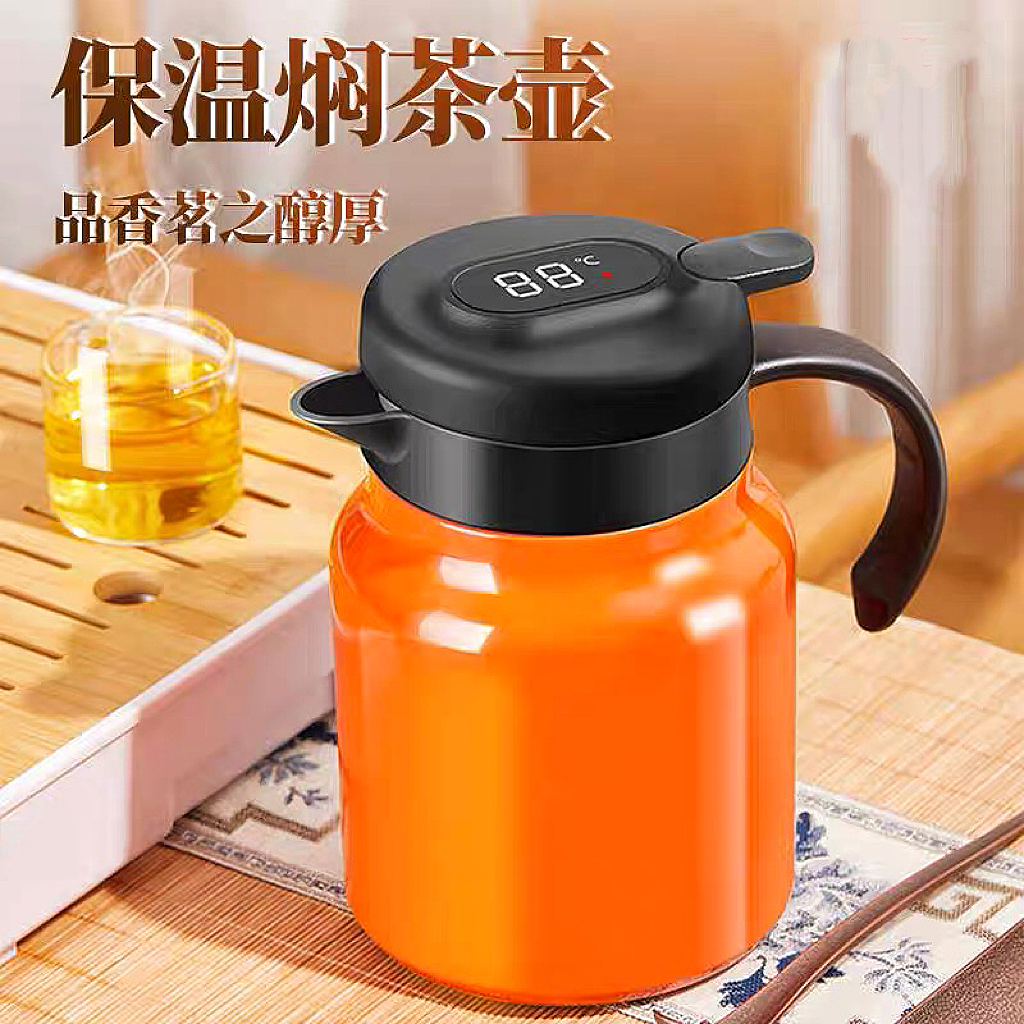 【赠品福利】316不锈钢内胆保温焖茶壶（智能显温款） 800ml