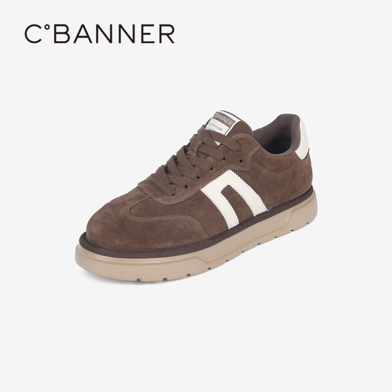 千百度2024冬季新款舒适百搭潮鞋男时尚透气休闲鞋A24456158