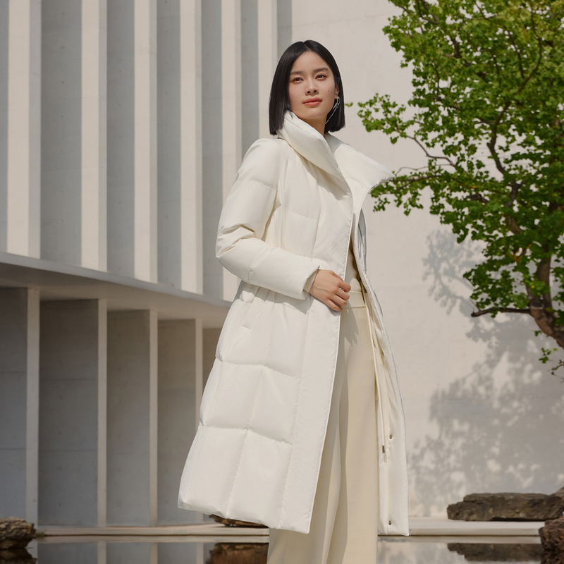 【品质鹅绒】波司登新款品质鹅绒冬季商务休闲通勤女保暖长款羽绒服