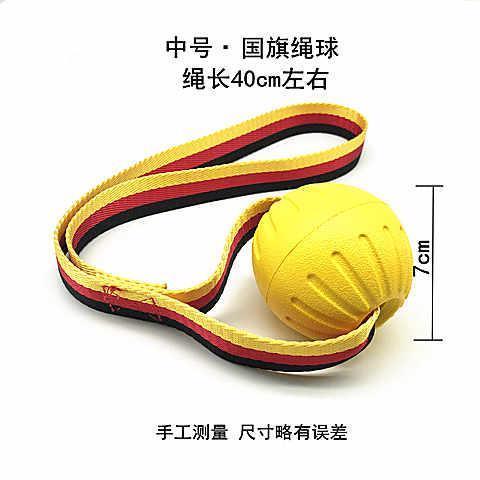 狗狗玩具球耐咬弹力训练球边牧毛马犬中大型犬拉环飞盘宠物