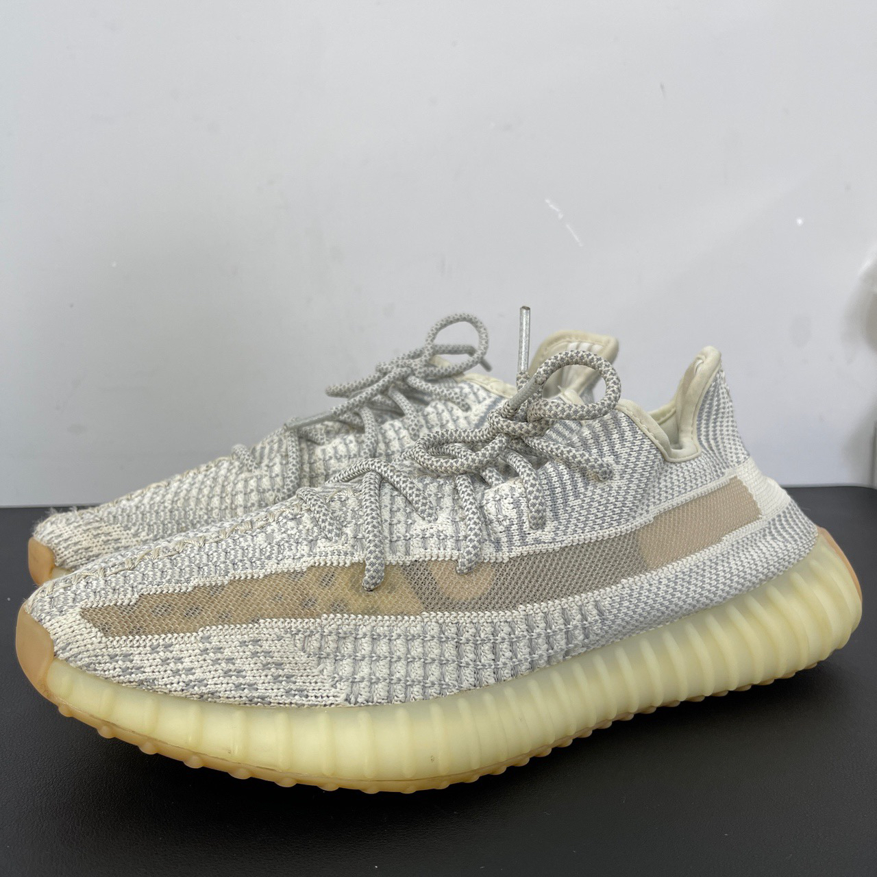 叁/二手/43码/adidas Yeezy350椰子中古球鞋/鞋底瑕疵9新/无盒